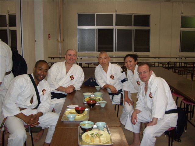 Reunion with Hiate Sensei at Hombu, Oct. 2005