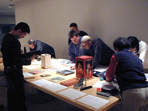 Silent auction for tsunami aid, Jan. 2005