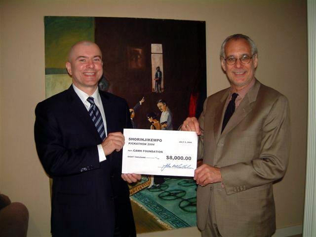 Cheque presentation to Dr. Paul Garfinkel, President & CEO of CAMH